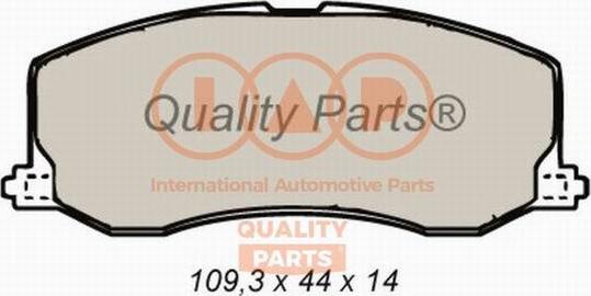 IAP QUALITY PARTS 704-16065 - Гальмівні колодки, дискові гальма avtolavka.club