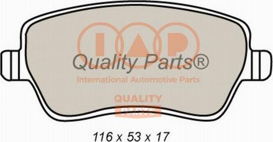 IAP QUALITY PARTS 704-16066 - Гальмівні колодки, дискові гальма avtolavka.club