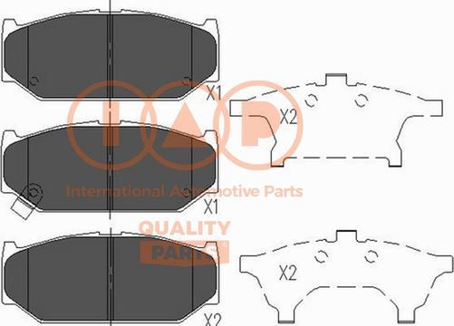 IAP QUALITY PARTS 704-16067X - Гальмівні колодки, дискові гальма avtolavka.club