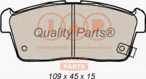 IAP QUALITY PARTS 704-16076X - Гальмівні колодки, дискові гальма avtolavka.club