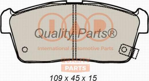 IAP QUALITY PARTS 704-16076 - Гальмівні колодки, дискові гальма avtolavka.club