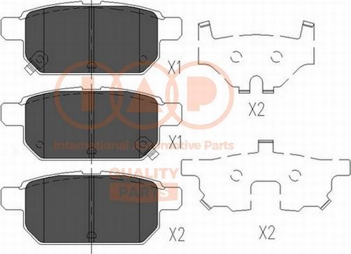 IAP QUALITY PARTS 704-16102 - Гальмівні колодки, дискові гальма avtolavka.club