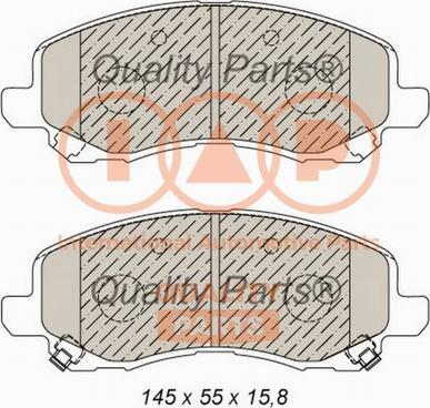 IAP QUALITY PARTS 704-10070 - Гальмівні колодки, дискові гальма avtolavka.club