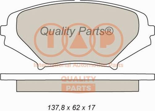 IAP QUALITY PARTS 704-11040 - Гальмівні колодки, дискові гальма avtolavka.club