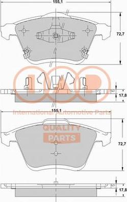 IAP QUALITY PARTS 704-11059X - Гальмівні колодки, дискові гальма avtolavka.club