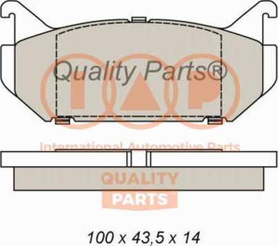 IAP QUALITY PARTS 704-11055X - Гальмівні колодки, дискові гальма avtolavka.club