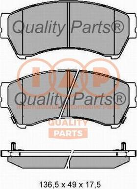 IAP QUALITY PARTS 704-11058X - Гальмівні колодки, дискові гальма avtolavka.club