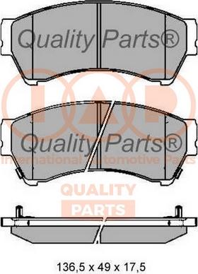 IAP QUALITY PARTS 704-11058 - Гальмівні колодки, дискові гальма avtolavka.club