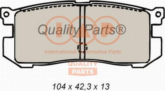 IAP QUALITY PARTS 704-11053 - Гальмівні колодки, дискові гальма avtolavka.club