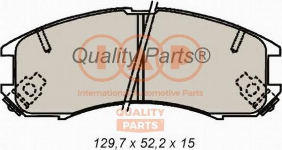 IAP QUALITY PARTS 704-11052 - Гальмівні колодки, дискові гальма avtolavka.club