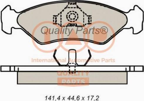 IAP QUALITY PARTS 704-11012X - Гальмівні колодки, дискові гальма avtolavka.club