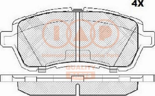 IAP QUALITY PARTS 704-11084X - Гальмівні колодки, дискові гальма avtolavka.club