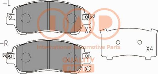 IAP QUALITY PARTS 704-11084 - Гальмівні колодки, дискові гальма avtolavka.club