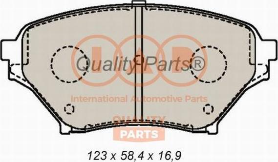 IAP QUALITY PARTS 704-11034 - Гальмівні колодки, дискові гальма avtolavka.club