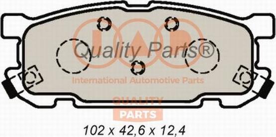 IAP QUALITY PARTS 704-11035 - Гальмівні колодки, дискові гальма avtolavka.club