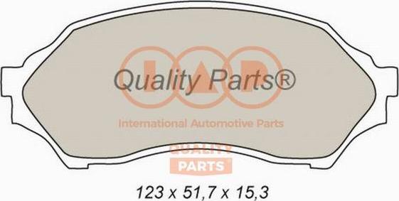 IAP QUALITY PARTS 704-11025 - Гальмівні колодки, дискові гальма avtolavka.club