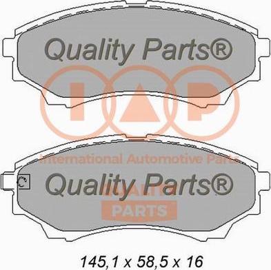 IAP QUALITY PARTS 704-11073X - Гальмівні колодки, дискові гальма avtolavka.club