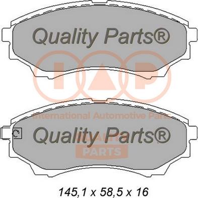 IAP QUALITY PARTS 704-11073 - Гальмівні колодки, дискові гальма avtolavka.club