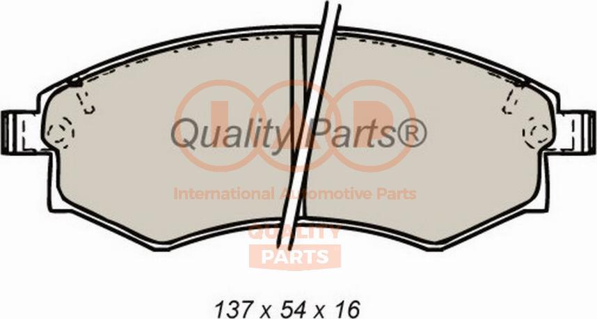 IAP QUALITY PARTS 704-18020P - Гальмівні колодки, дискові гальма avtolavka.club
