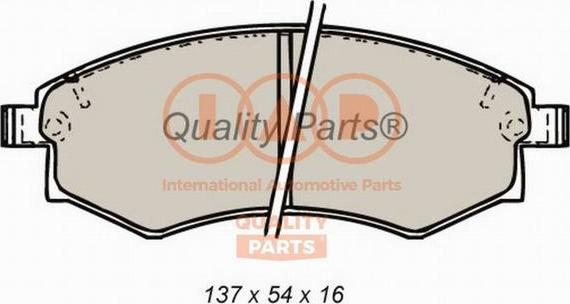 IAP QUALITY PARTS 704-18020 - Гальмівні колодки, дискові гальма avtolavka.club