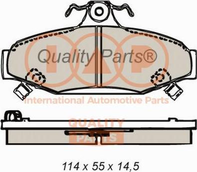 IAP QUALITY PARTS 704-18021 - Гальмівні колодки, дискові гальма avtolavka.club