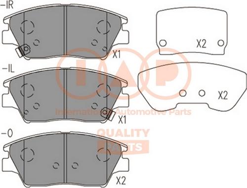 IAP QUALITY PARTS 704-18070 - Гальмівні колодки, дискові гальма avtolavka.club