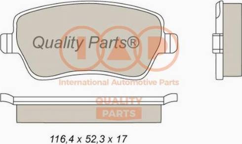 IAP QUALITY PARTS 704-13093X - Гальмівні колодки, дискові гальма avtolavka.club