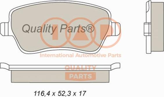 IAP QUALITY PARTS 704-13093P - Гальмівні колодки, дискові гальма avtolavka.club