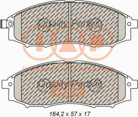 IAP QUALITY PARTS 704-13044X - Гальмівні колодки, дискові гальма avtolavka.club