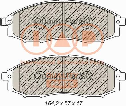 IAP QUALITY PARTS 704-13044 - Гальмівні колодки, дискові гальма avtolavka.club