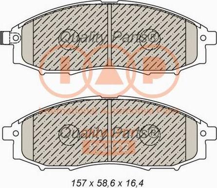 IAP QUALITY PARTS 704-13045X - Гальмівні колодки, дискові гальма avtolavka.club