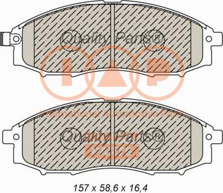 IAP QUALITY PARTS 704-13045 - Гальмівні колодки, дискові гальма avtolavka.club