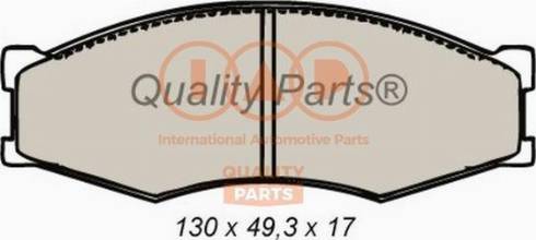 IAP QUALITY PARTS 704-13040X - Гальмівні колодки, дискові гальма avtolavka.club