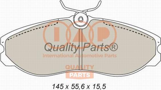 IAP QUALITY PARTS 704-13051 - Гальмівні колодки, дискові гальма avtolavka.club