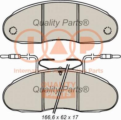 IAP QUALITY PARTS 704-13060 - Гальмівні колодки, дискові гальма avtolavka.club