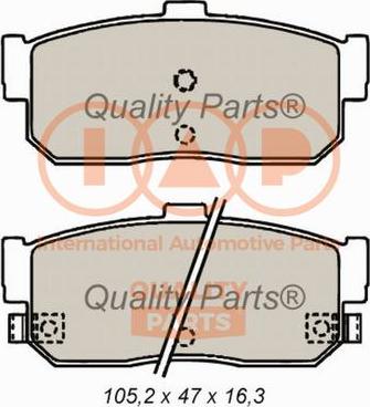 IAP QUALITY PARTS 704-13084 - Гальмівні колодки, дискові гальма avtolavka.club