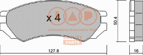 IAP QUALITY PARTS 704-13080P - Гальмівні колодки, дискові гальма avtolavka.club