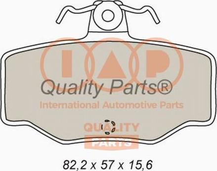 IAP QUALITY PARTS 704-13083X - Гальмівні колодки, дискові гальма avtolavka.club