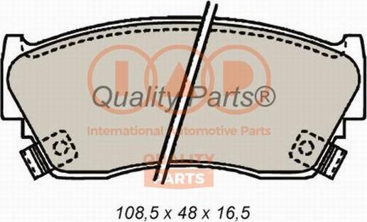 IAP QUALITY PARTS 704-13075 - Гальмівні колодки, дискові гальма avtolavka.club