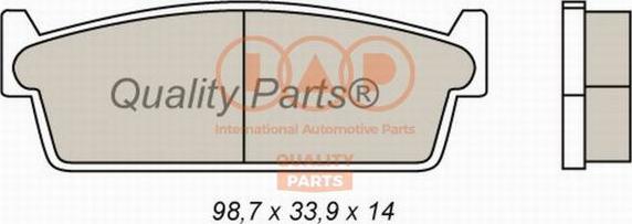 IAP QUALITY PARTS 704-13077 - Гальмівні колодки, дискові гальма avtolavka.club