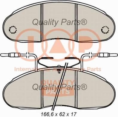 IAP QUALITY PARTS 704-13150 - Гальмівні колодки, дискові гальма avtolavka.club