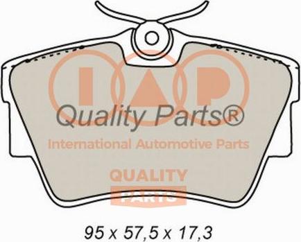 IAP QUALITY PARTS 704-13164X - Гальмівні колодки, дискові гальма avtolavka.club