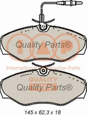 IAP QUALITY PARTS 704-13163 - Гальмівні колодки, дискові гальма avtolavka.club