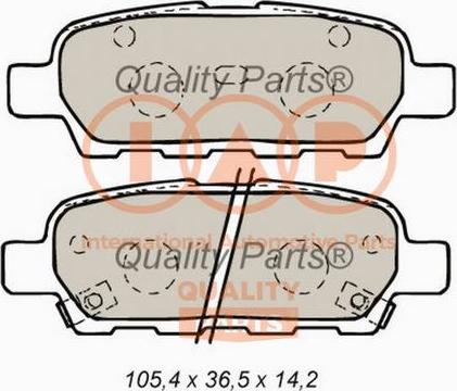 IAP QUALITY PARTS 704-13101 - Гальмівні колодки, дискові гальма avtolavka.club