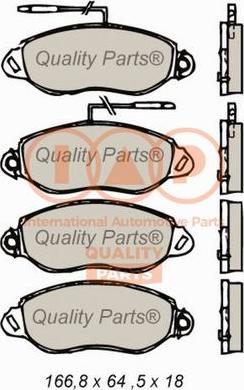 IAP QUALITY PARTS 704-13170 - Гальмівні колодки, дискові гальма avtolavka.club