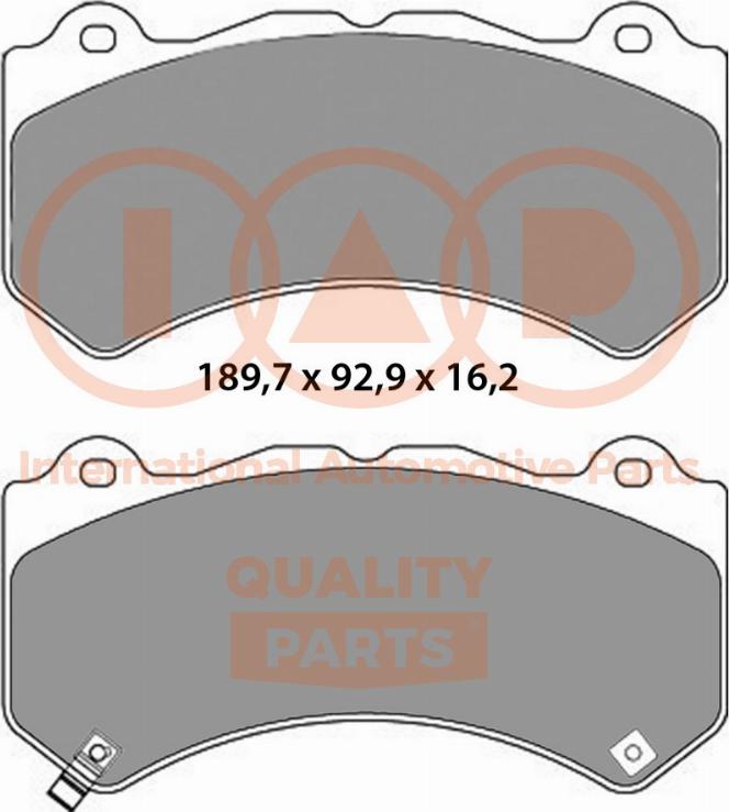 IAP QUALITY PARTS 704-13240 - Гальмівні колодки, дискові гальма avtolavka.club