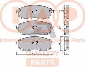 IAP QUALITY PARTS 704-13210P - Гальмівні колодки, дискові гальма avtolavka.club