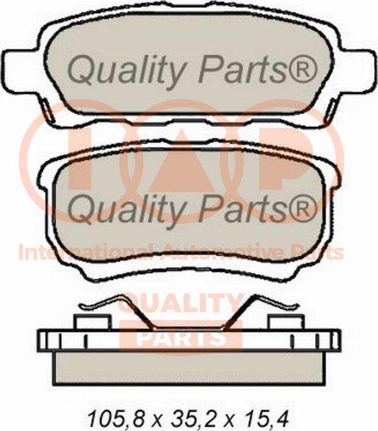 IAP QUALITY PARTS 704-12094 - Гальмівні колодки, дискові гальма avtolavka.club