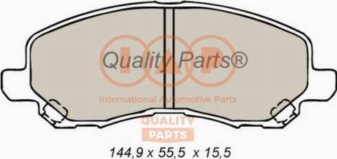 IAP QUALITY PARTS 704-12093X - Гальмівні колодки, дискові гальма avtolavka.club