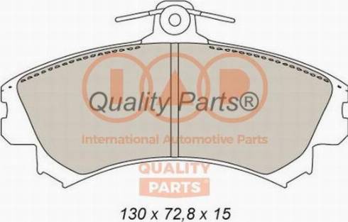 IAP QUALITY PARTS 704-12065X - Гальмівні колодки, дискові гальма avtolavka.club